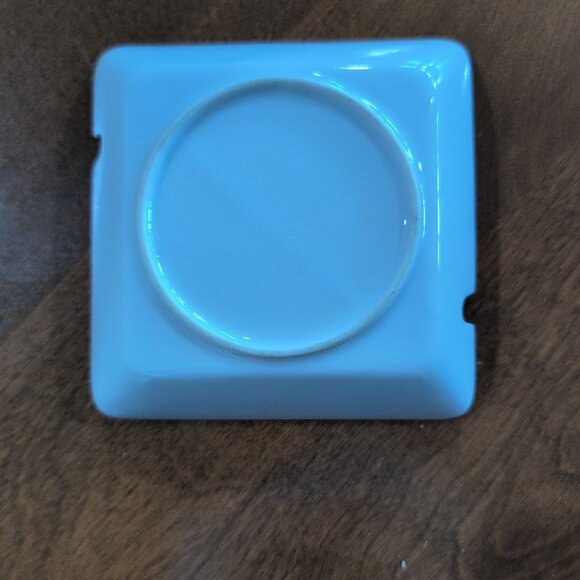 Vintage Swedish Berggren Rooster Ceramic Ash Tray Square MCM 1960s 4.25” - Picture 4 of 7